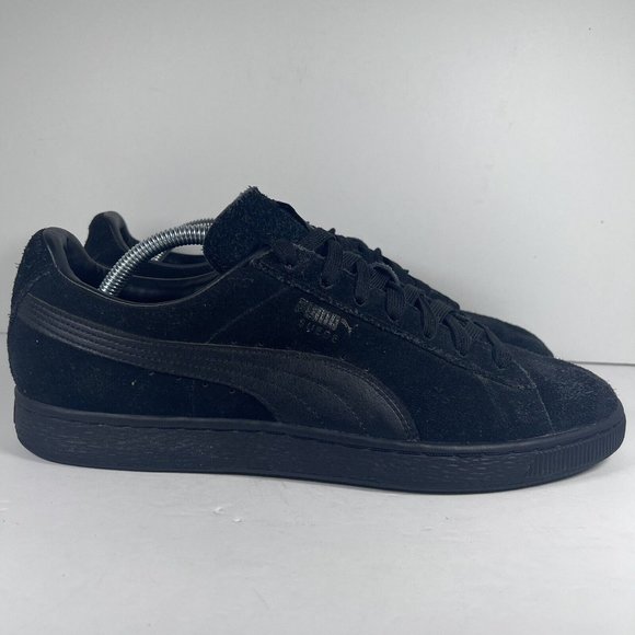 Puma Other - Puma Suede Classic Triple Black Lace Up Athletic Shoes Men's Size 11